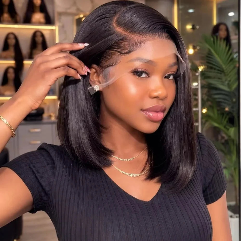 Perruque Bob Lace Front Cheveux Naturels ScalpGlow