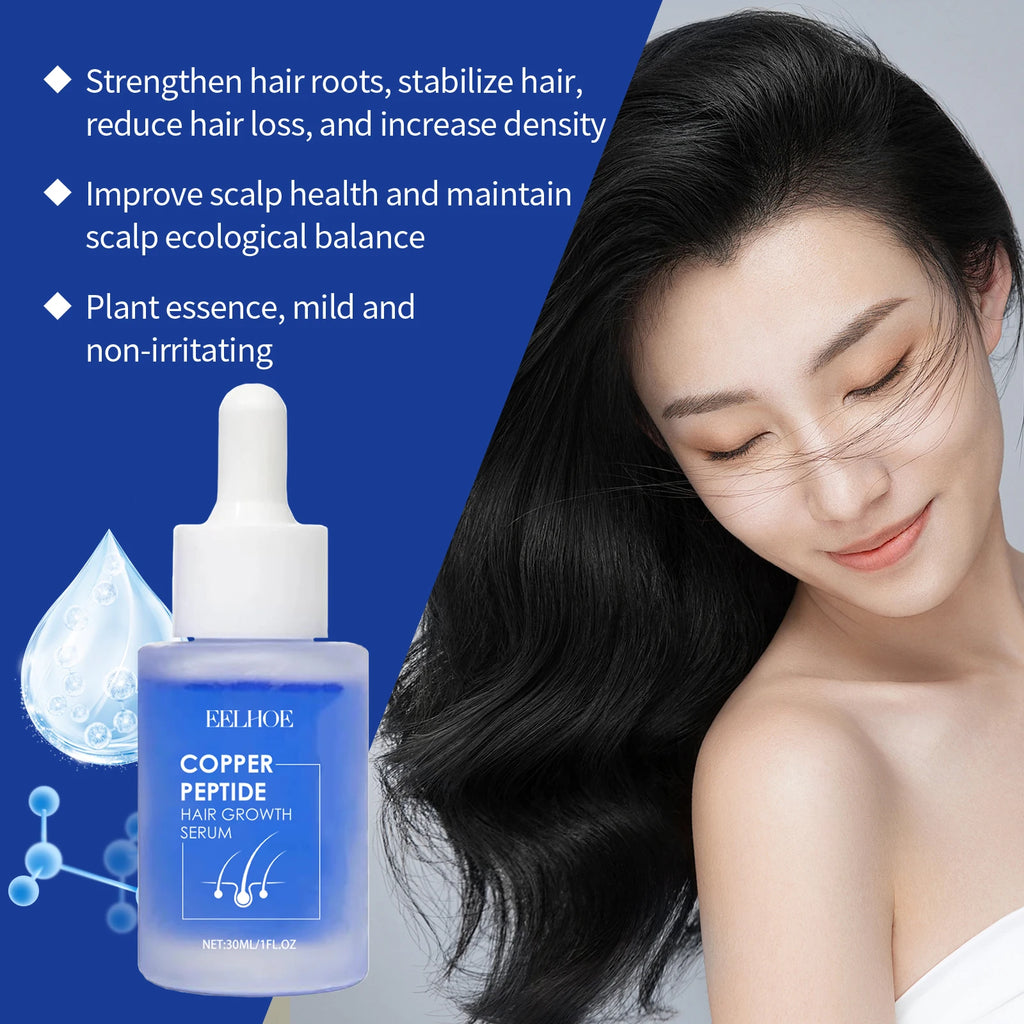 Sérum Copper Peptide Pousse Cheveux ScalpGlow – Anti Chute & Réparation