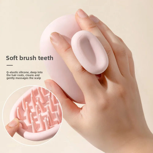 Brosse Shampoo Silicone Multifonction ScalpGlow