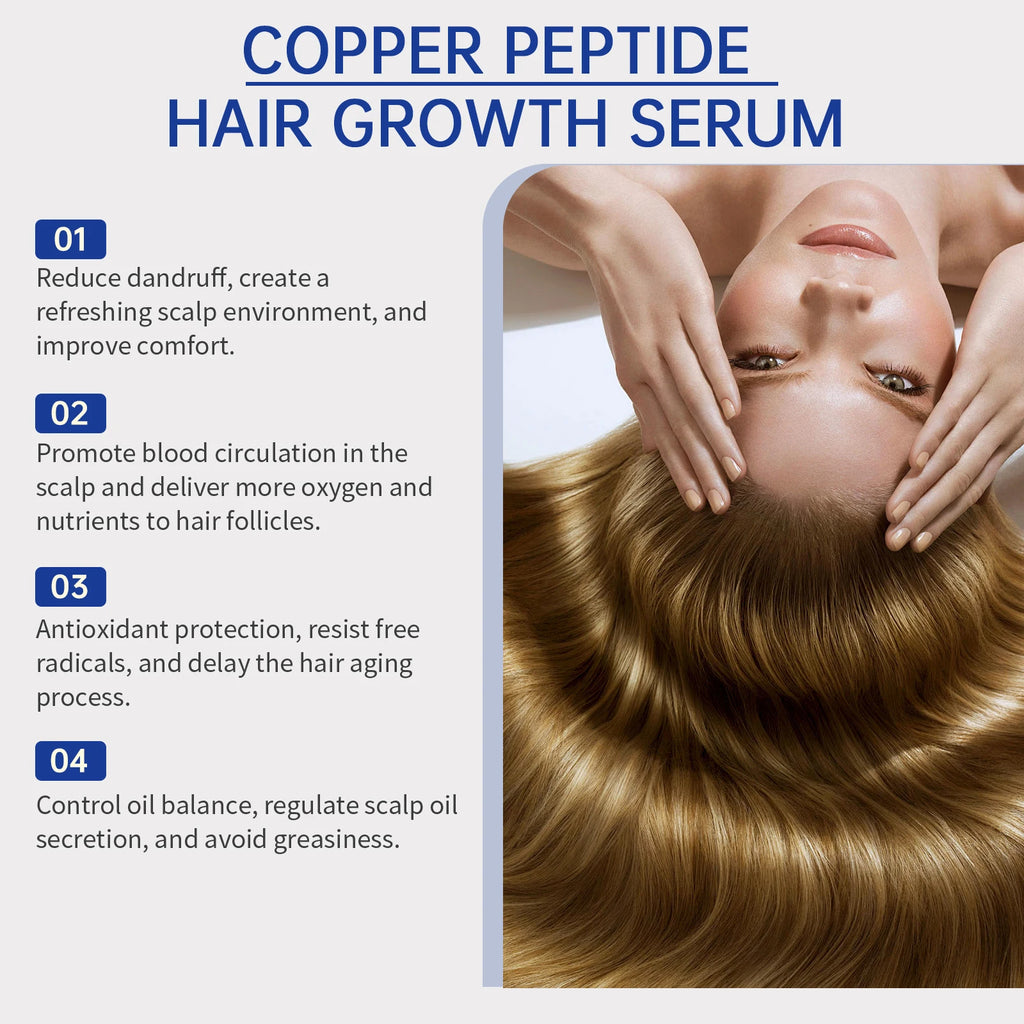 Sérum Copper Peptide Pousse Cheveux ScalpGlow – Anti Chute & Réparation