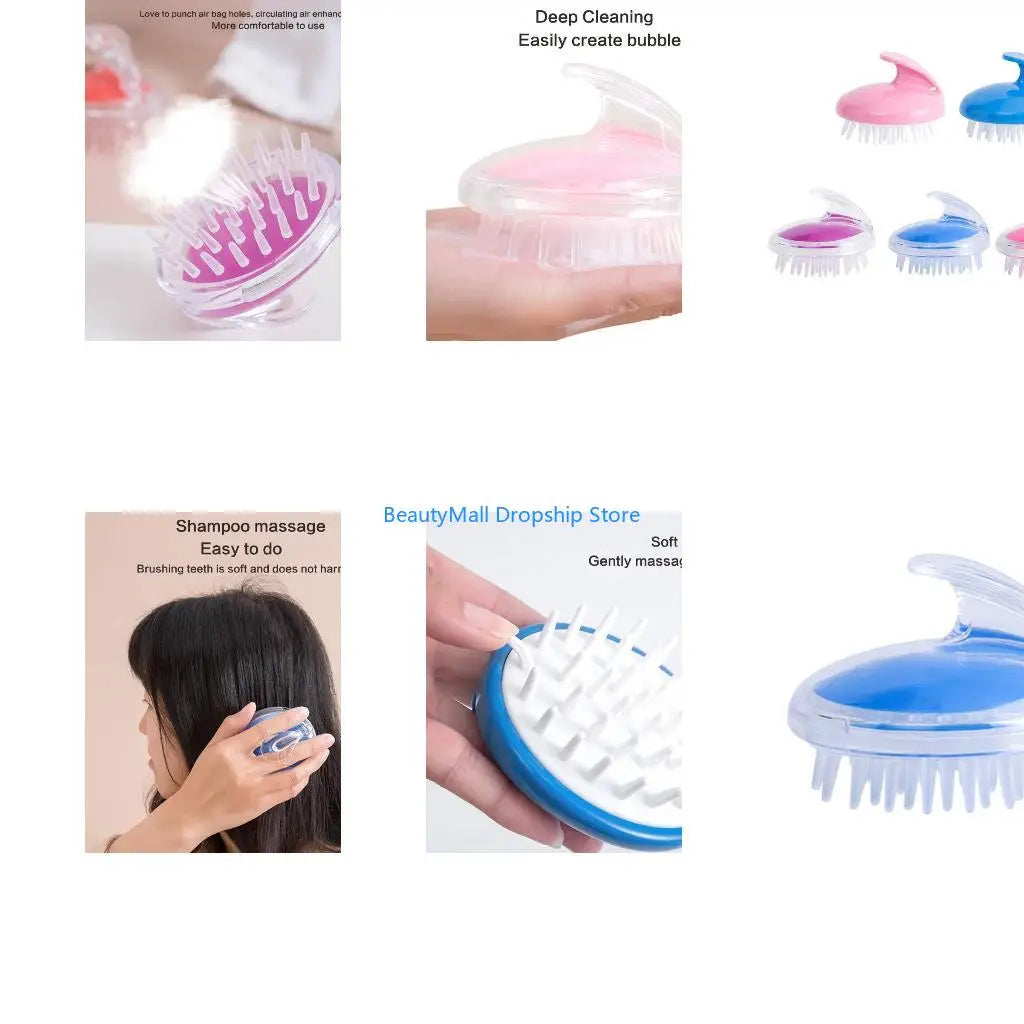 Brosse Shampoo Massage Cuir Chevelu 40JD ScalpGlow
