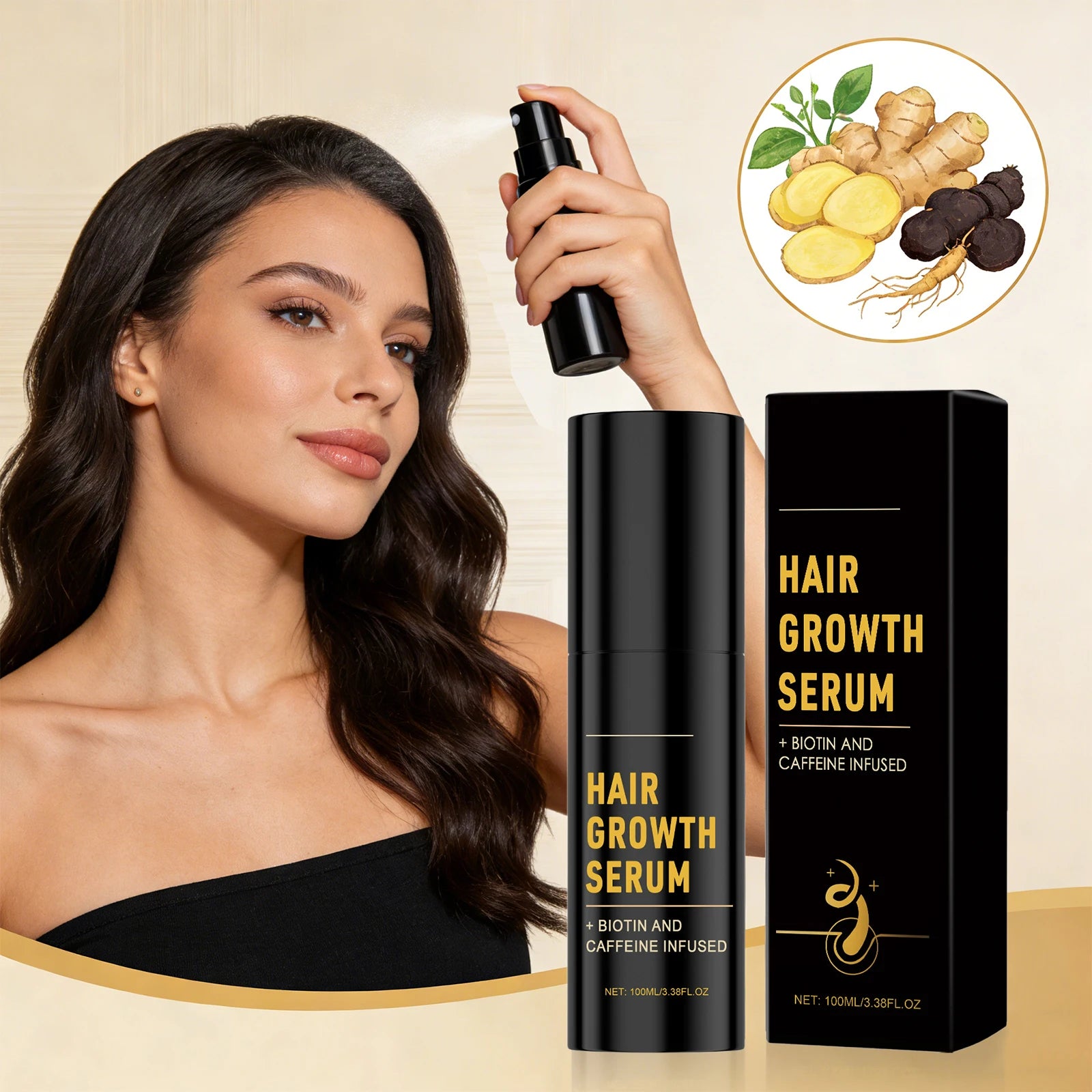 Sérum Pousse Cheveux ScalpGlow – Soin Nourrissant Anti Chute