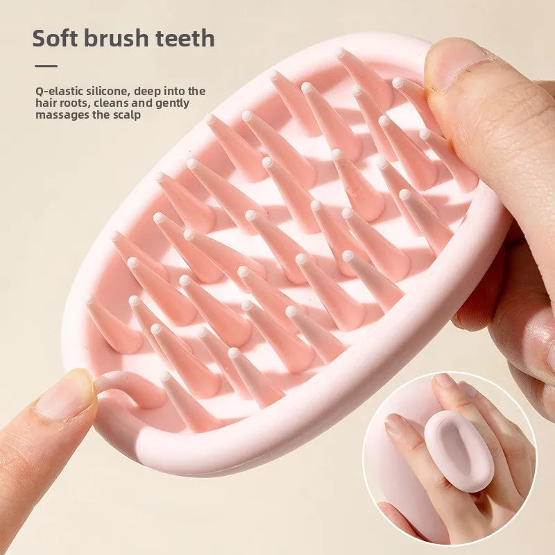 Brosse Shampoo Silicone Multifonction ScalpGlow